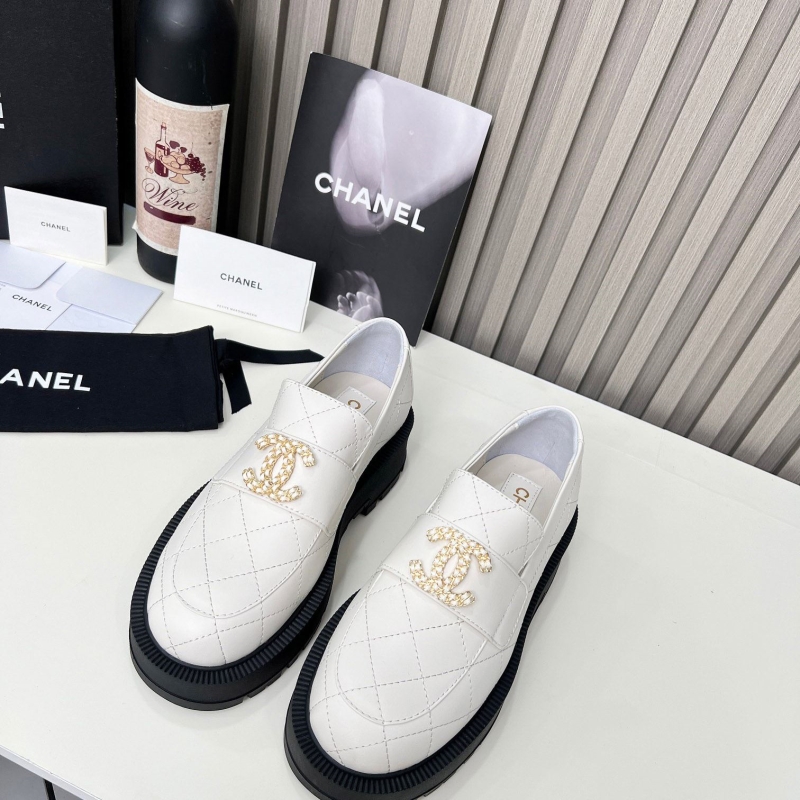 Ch*el leather shoes
